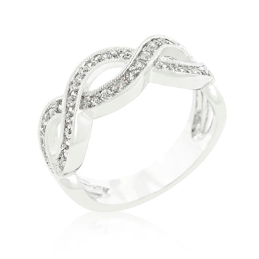 Cubic Zirconia Infinity Band-0