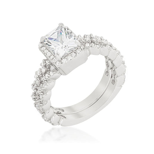 Halo Radiant Wedding Set-0