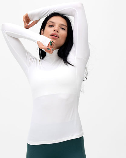 Cozy Mock Neck Long Sleeve-5