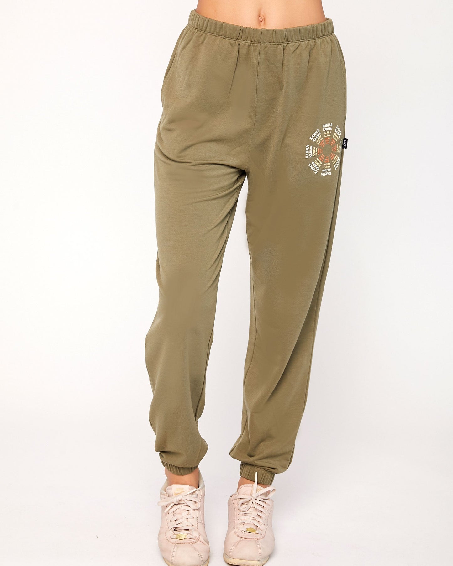 Karma Graphic Viscose Blend Sweatpants-5