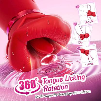 RoseLick App Control Rotating Tongue Clit Stimulator-2