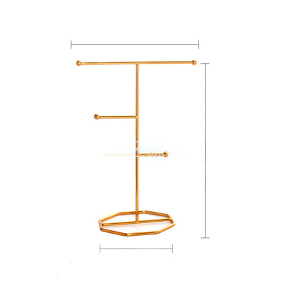 Creative Iron Jewelry Display Stand for Rings and Necklaces