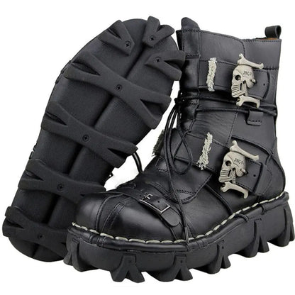 Genuine Leather Military Boots, Martin Boots, High Boots