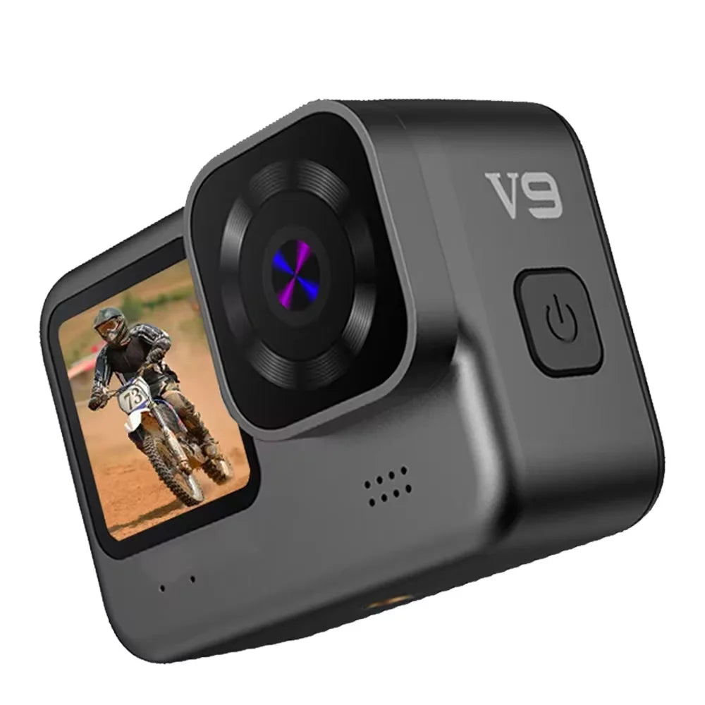 5K Action Camera Dual Screen 60FPS 4K Sports Cam Black-0