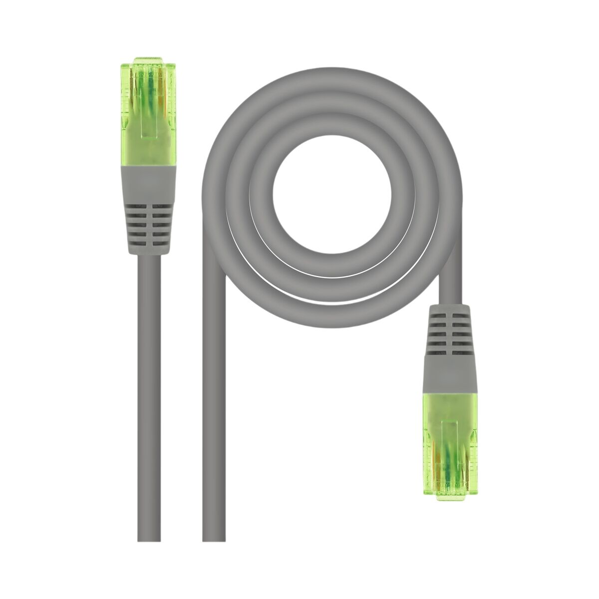 Category 6 Hard UTP RJ45 Cable NANOCABLE AWG26 Grey 15 m-0