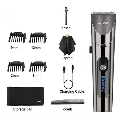 Electric Hair Clipper Variable Speed Barber Trimmer Grey-1