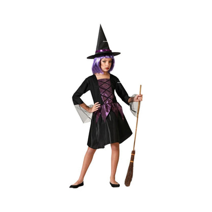 Costume for Children Purple Witch Halloween-0
