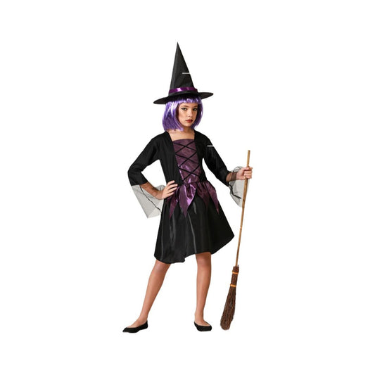 Costume for Children Purple Witch Halloween-0