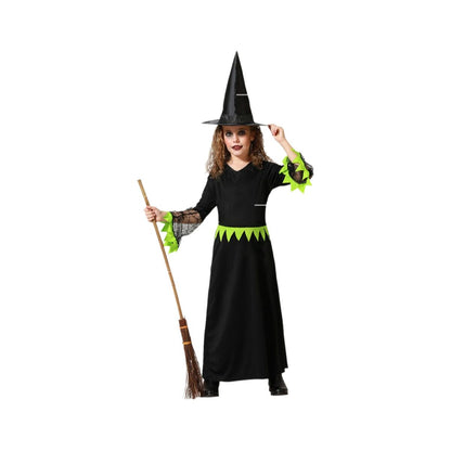 Costume for Children Green Witch Halloween-0