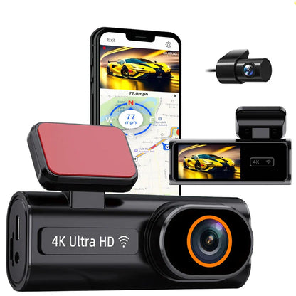 4K Dual Lens Dash Cam with Night Vision-0