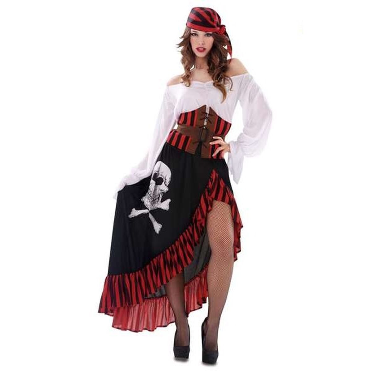 Costume for Adults Pirate 4 Pieces Lady-0