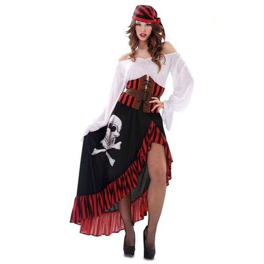 Costume for Adults Pirate 4 Pieces Lady-0