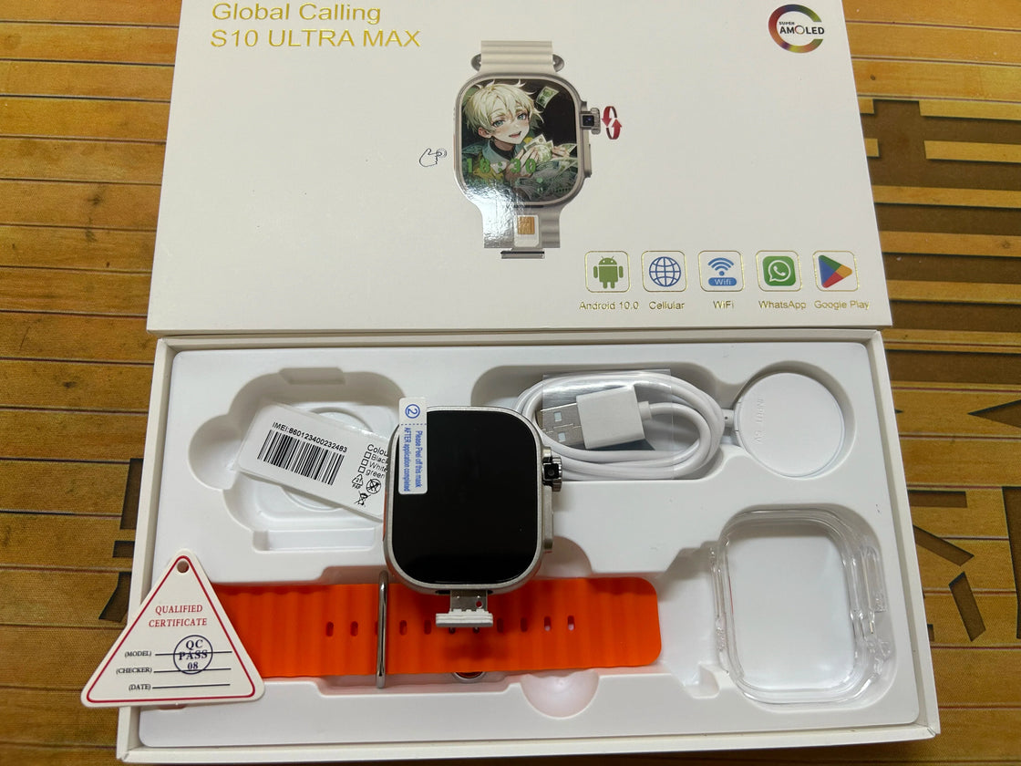 NNEOBA Android Smartwatch Rotary Camera Orange-1