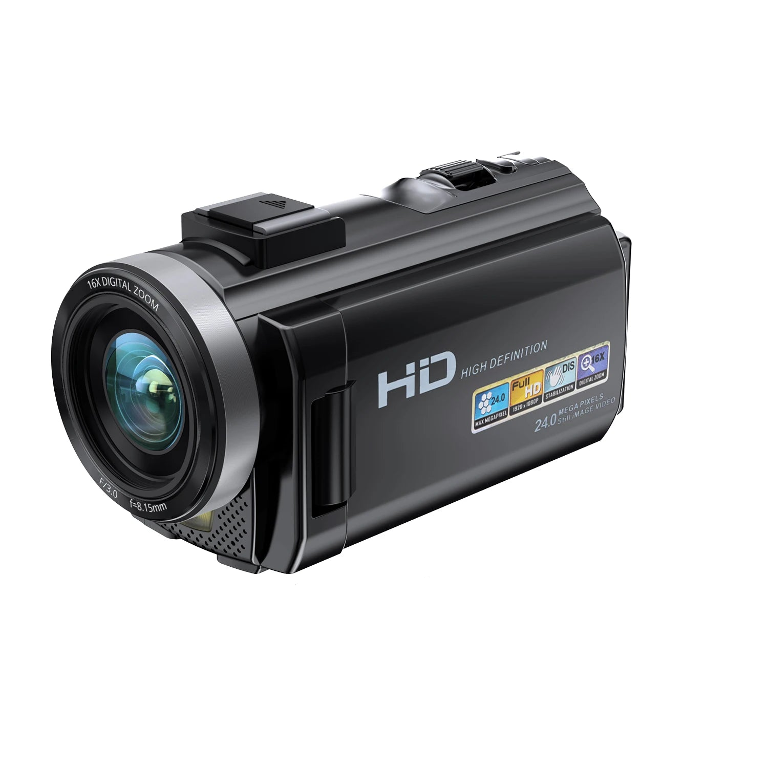 Digital HD Camera with Rotating Screen with 32G Card Black-0