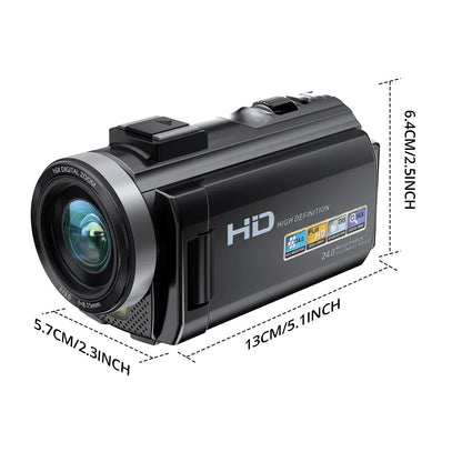 Digital HD Camera with Rotating Screen with 32G Card Black-3