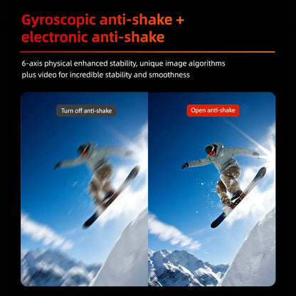 4K Action Camera with 6-Axis Gyro Stabilization White-3