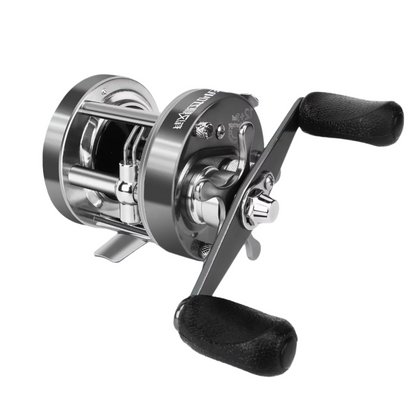Flag Round Baitcasting Reel 5000 13kg Max DragRight Hand Silver-0