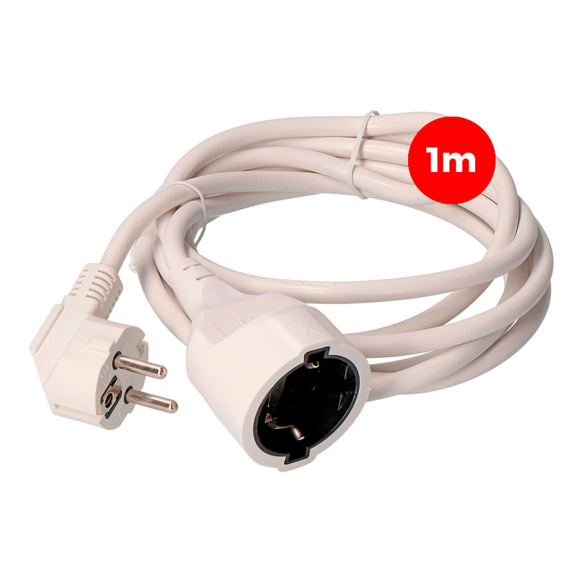 Extension Lead EDM 23200 White 1 m-0