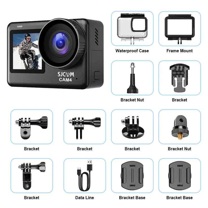 4K Sports Action Camera Active HDR Video Black-1