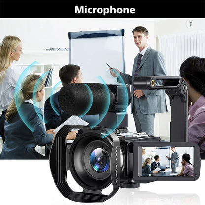 8K Digital Video Camera 64GB Card Included Black-2