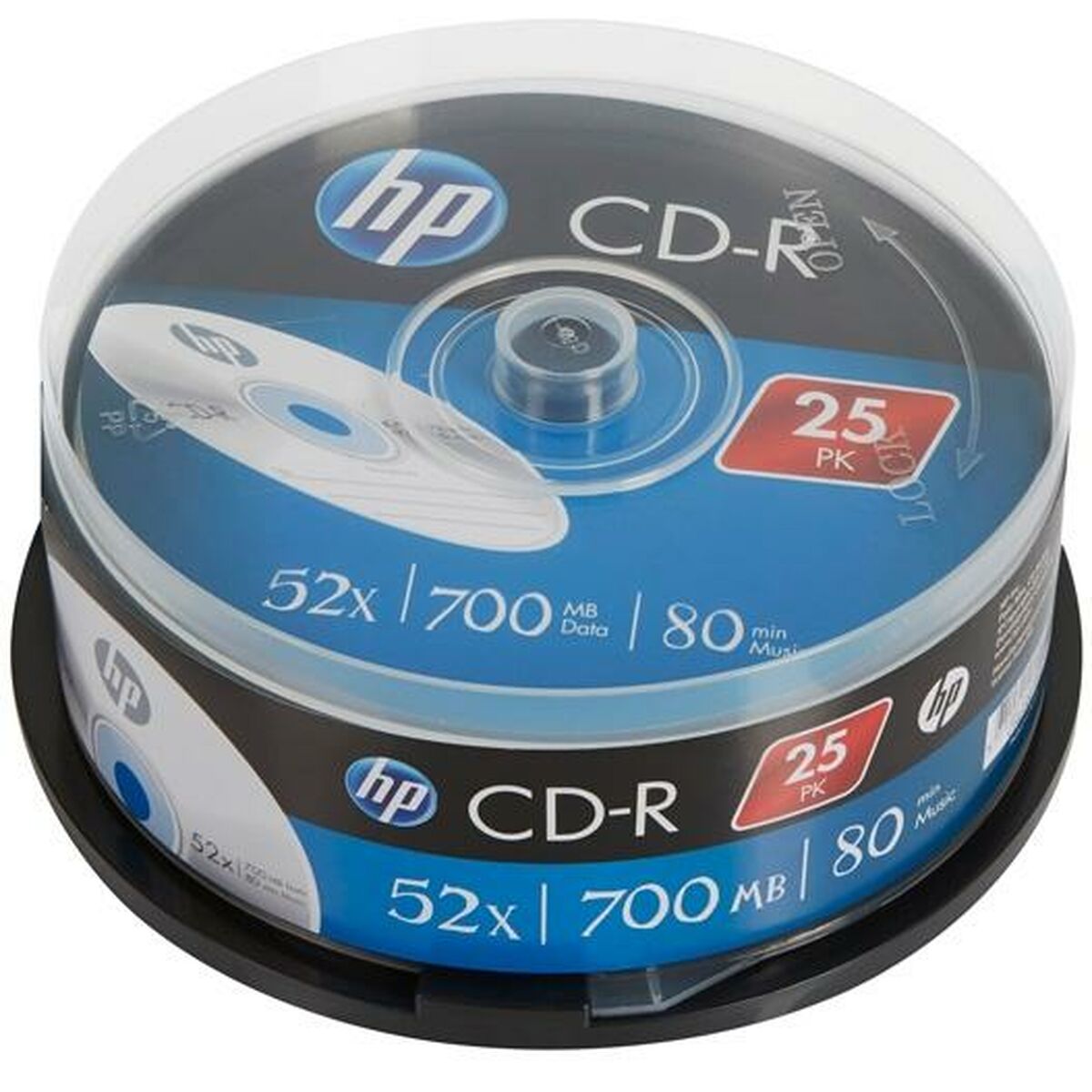 CD-R HP 700 MB 52x (8 Units)-1