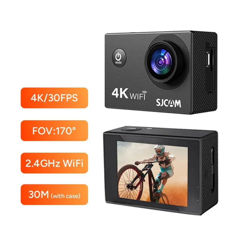 4K Ultra HD Action Camera 30M Waterproof Black-1