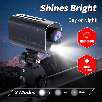5K Action Camera with LED Light 64GB Included Black-3