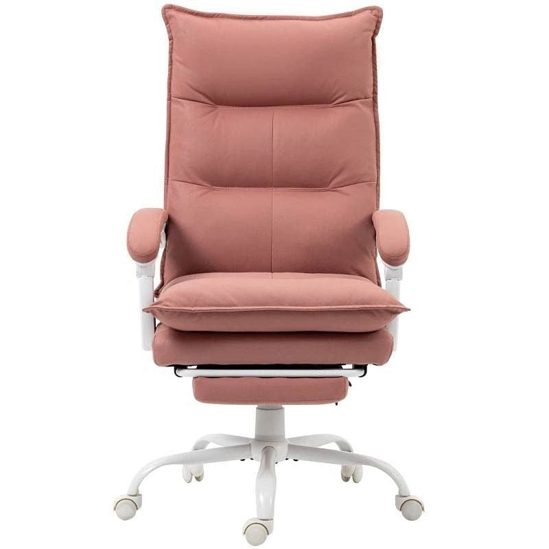 Double Padded Executive Massage Heated Office Chair Salmon-2