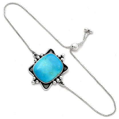 Adjustablue Slider - Rare Turquoise Nevada Aztec Mt Bracelet B-1022 SDB4527-3