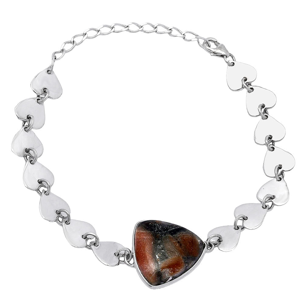 Heart - Natural Tabu Jasper Bracelet B-1044 SDB4713-2