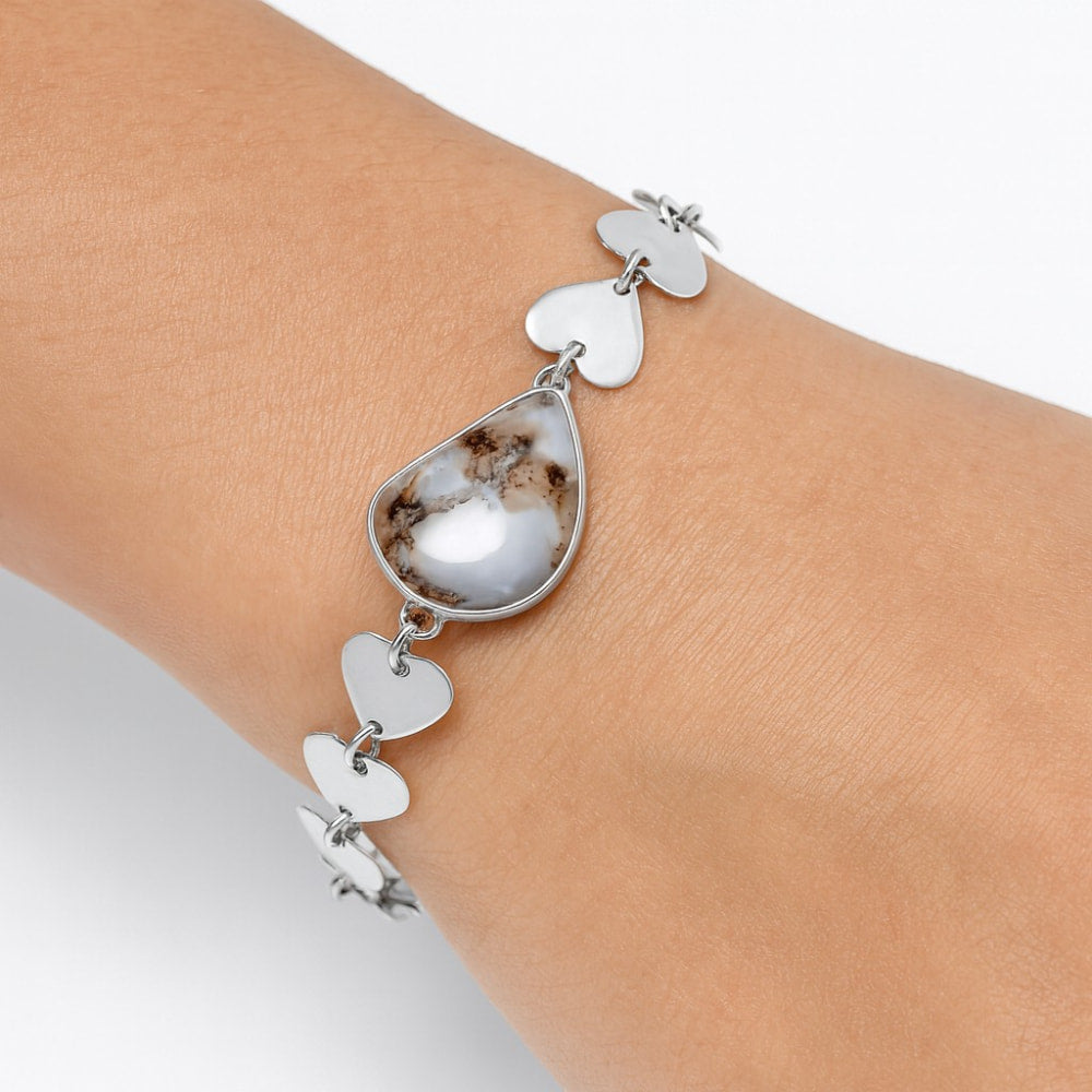 Heart - Maligano Jasper - Indonesia Bracelet B-1044 SDB4729-0