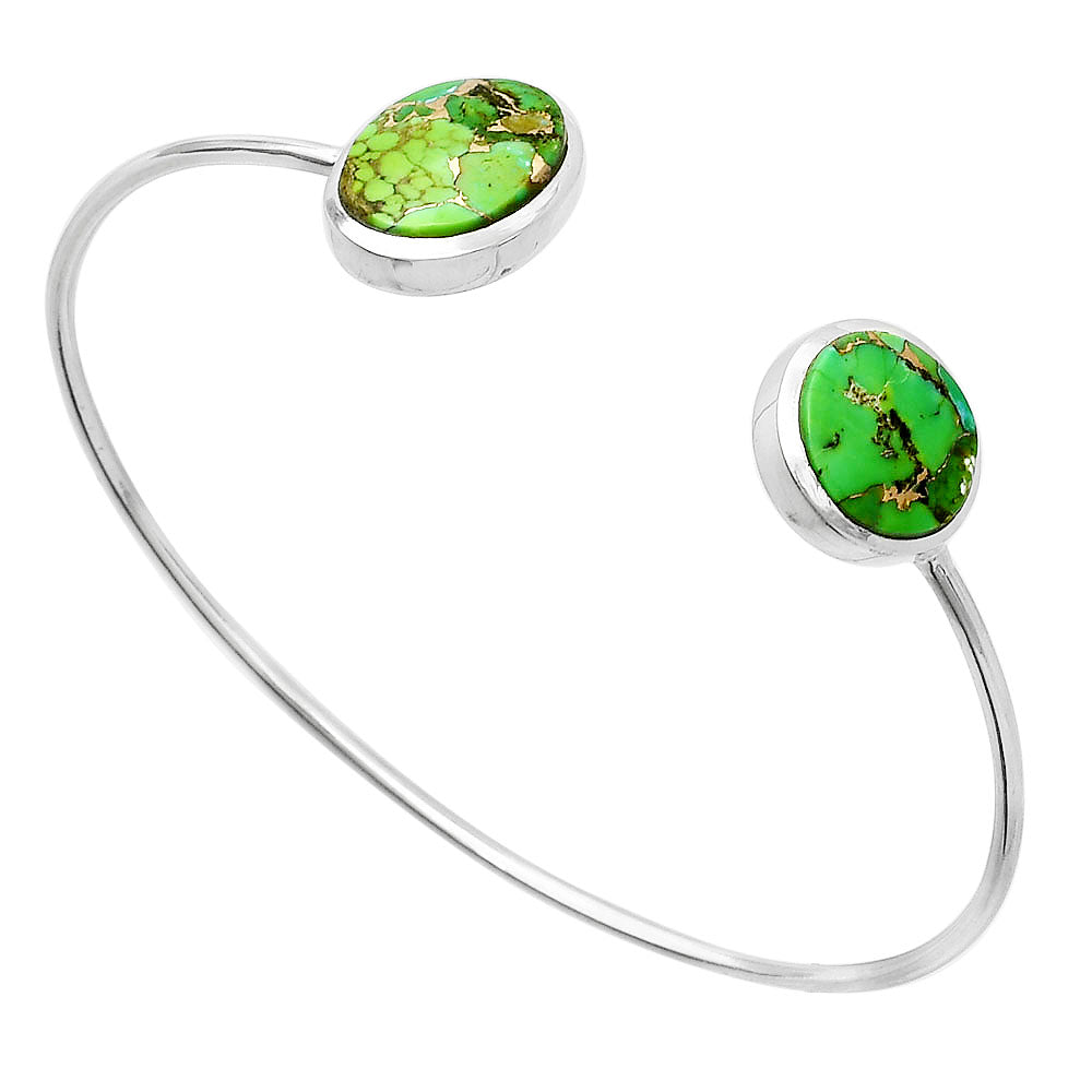 Copper Green Turquoise Cuff Bangle Bracelet B-1004 SDB5155-1