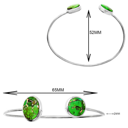 Copper Green Turquoise Cuff Bangle Bracelet B-1004 SDB5155-3