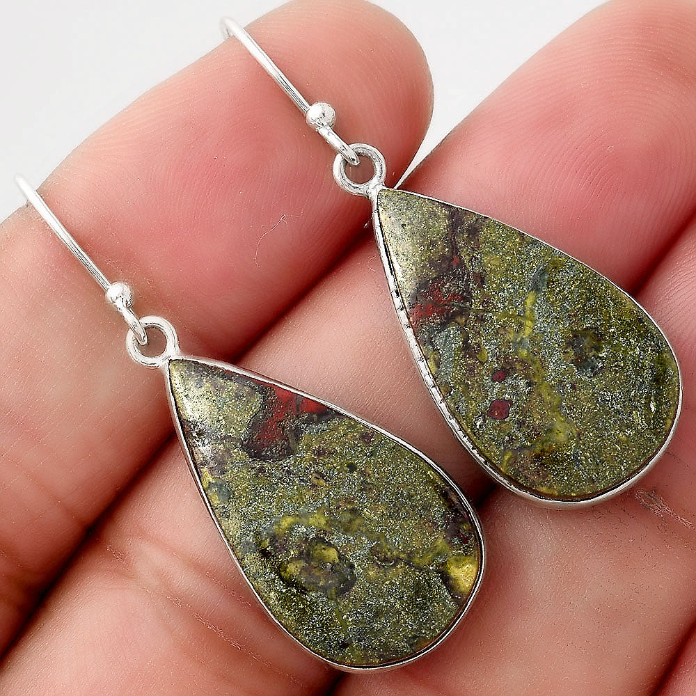 Dragon Blood Stone - South Africa Earrings E-1001 SDE50981-0