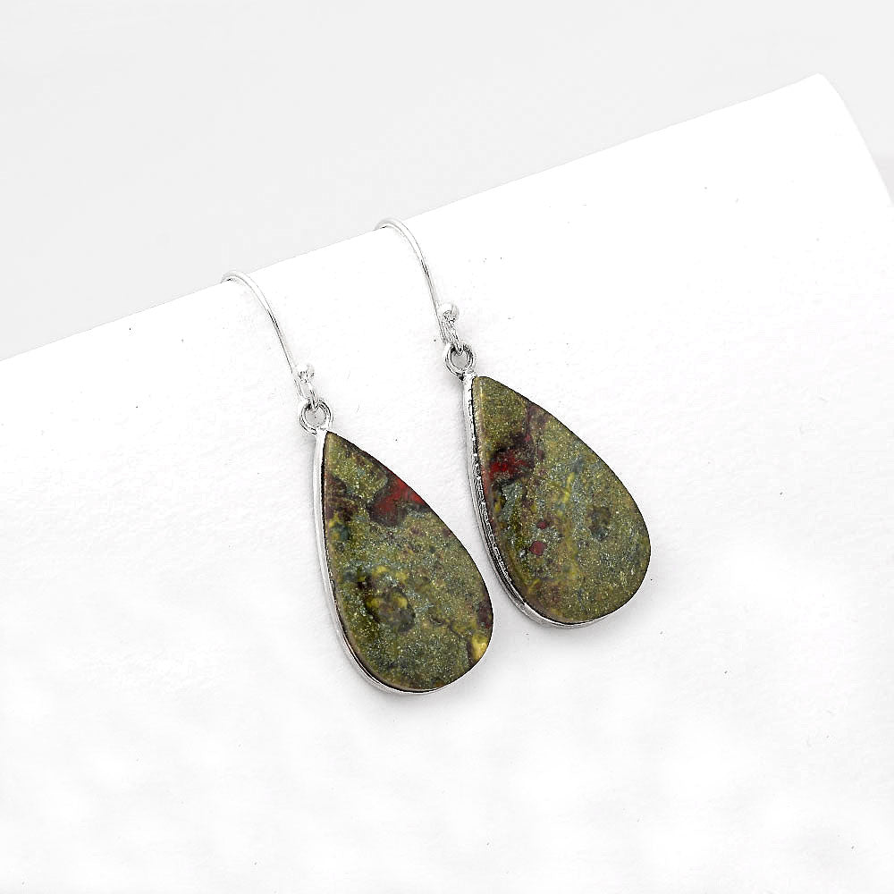 Dragon Blood Stone - South Africa Earrings E-1001 SDE50981-1