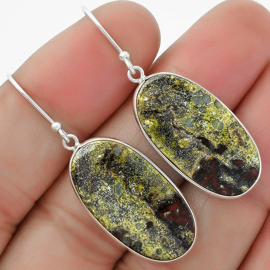 Dragon Blood Stone - South Africa Earrings E-1001 SDE64575-0