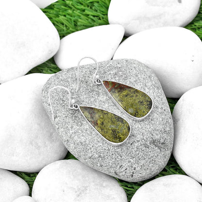 Dragon Blood Stone - South Africa Earrings E-1001 SDE68784-1