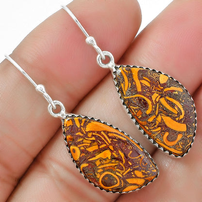 Coquina Fossil Jasper - India Earrings E-1113 SDE87468-0