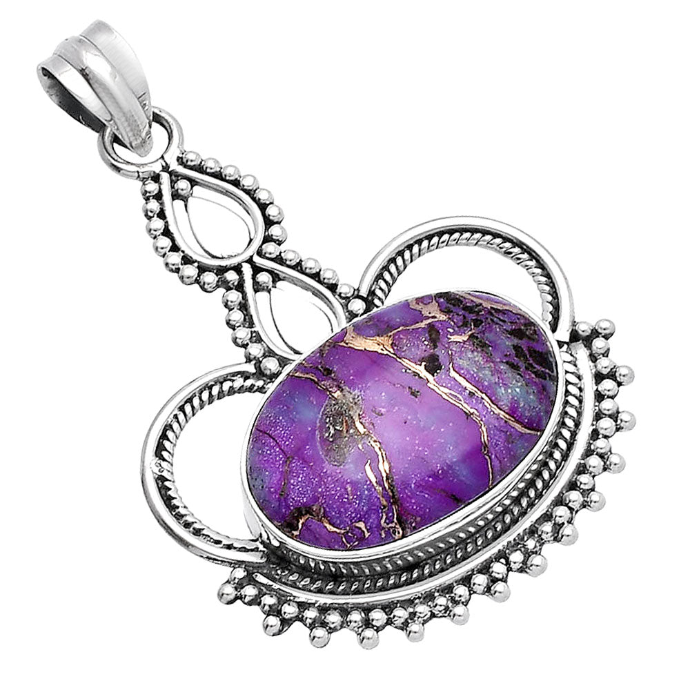 Copper Purple Turquoise - Arizona Pendant P-1579 SDP145032-1