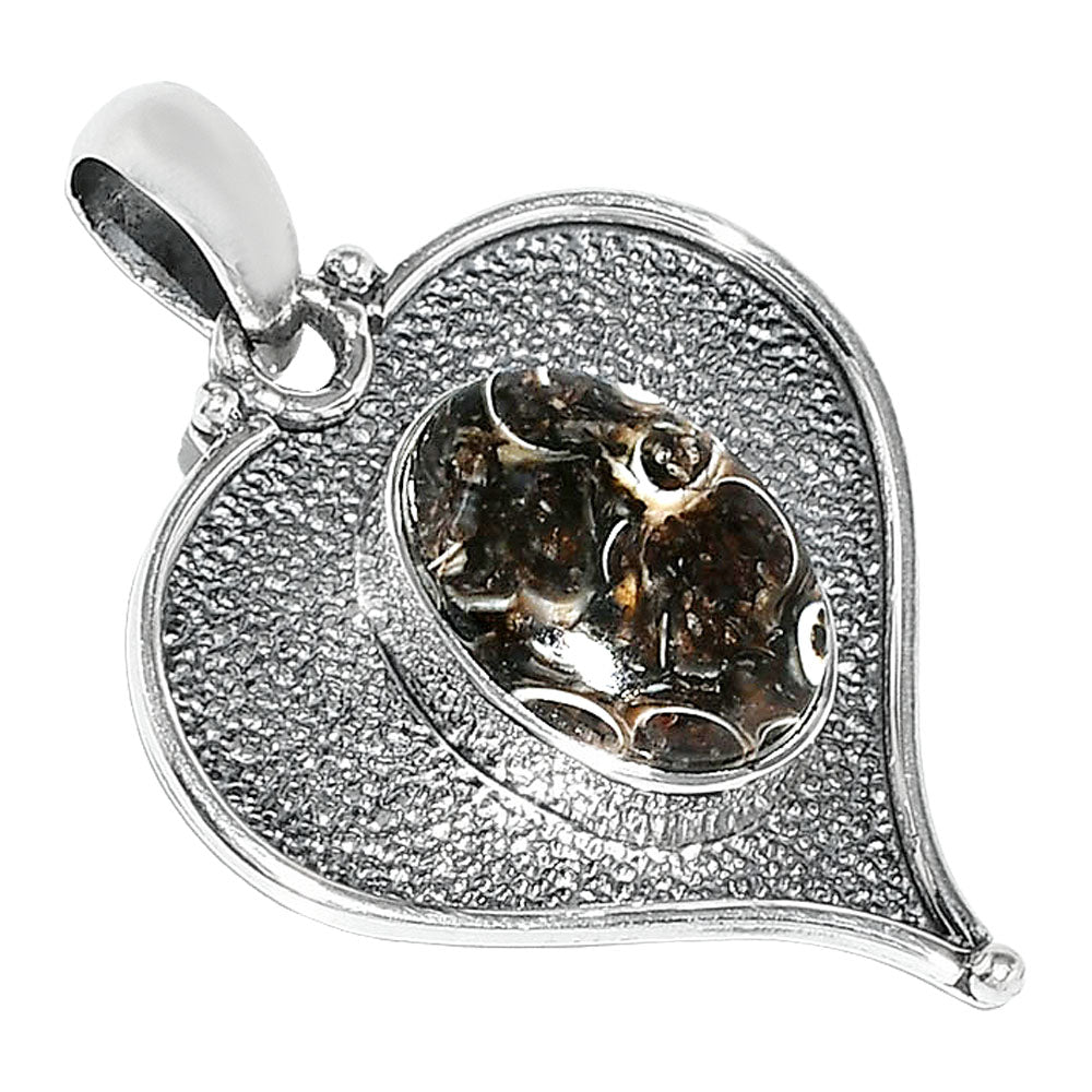 Heart - Natural Turtella Jasper - USA Pendant P-1503 SDP151275-1