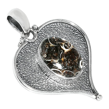 Heart - Natural Turtella Jasper - USA Pendant P-1503 SDP151275-1