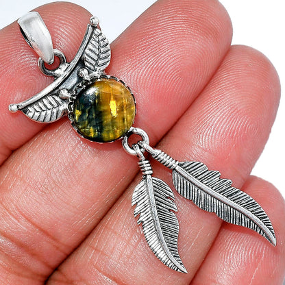Feather - Natural Nellite Pendant P-1284 SDP152904-0