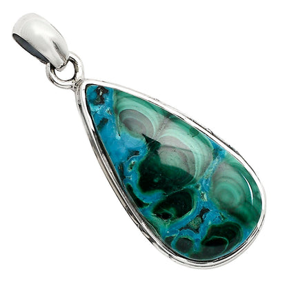 Azurite In Malachite Pendant P-1124 SDP158557-0