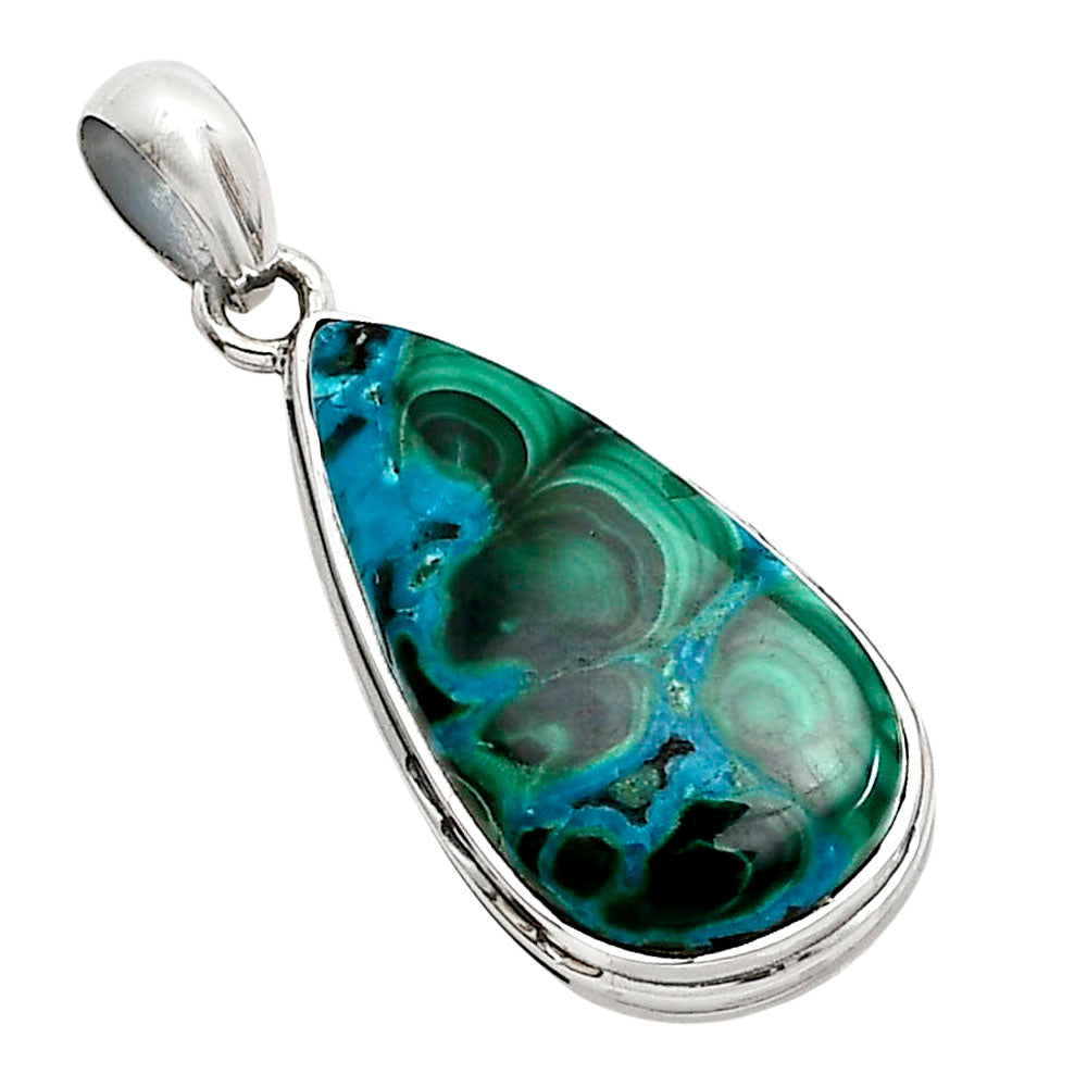 Azurite In Malachite Pendant P-1124 SDP158557-2