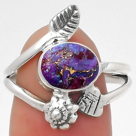 Copper Purple Turquoise - Arizona Ring size-9 R-1251 SDR157754-0