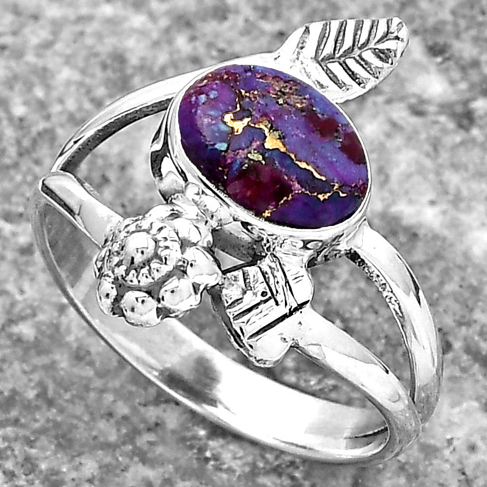 Copper Purple Turquoise - Arizona Ring size-9 R-1251 SDR157754-2