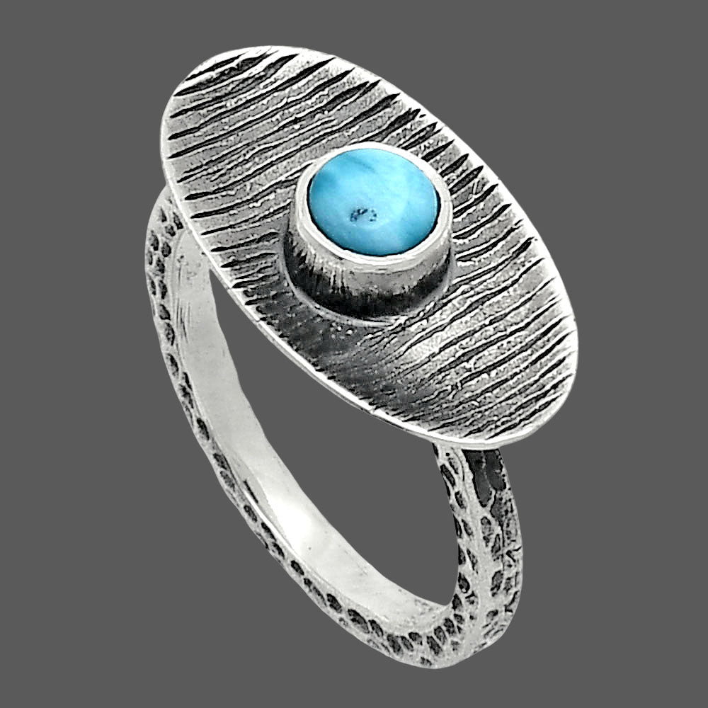 Larimar (Dominican Republic) Ring size-7.5 R-1573 SDR244269-2