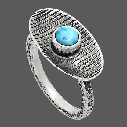 Larimar (Dominican Republic) Ring size-7.5 R-1573 SDR244269-2