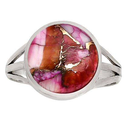 Kingman Orange Dahlia Turquoise Ring size-10 R-1006 SDR250137-0