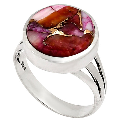 Kingman Orange Dahlia Turquoise Ring size-10 R-1006 SDR250137-2